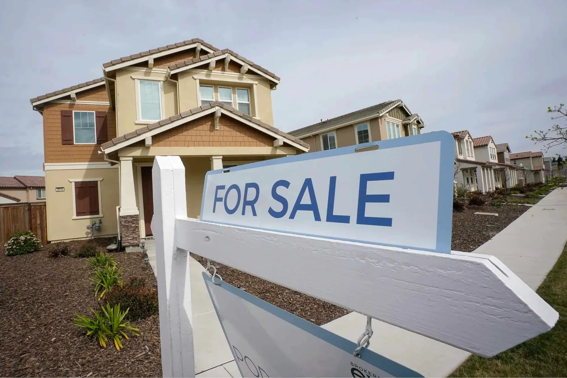 Dream for All. A "for sale" sign is posted in front of a home in Sacramento on March 3, 2022. Credit: Photo by Rich Pedroncelli, AP Photo