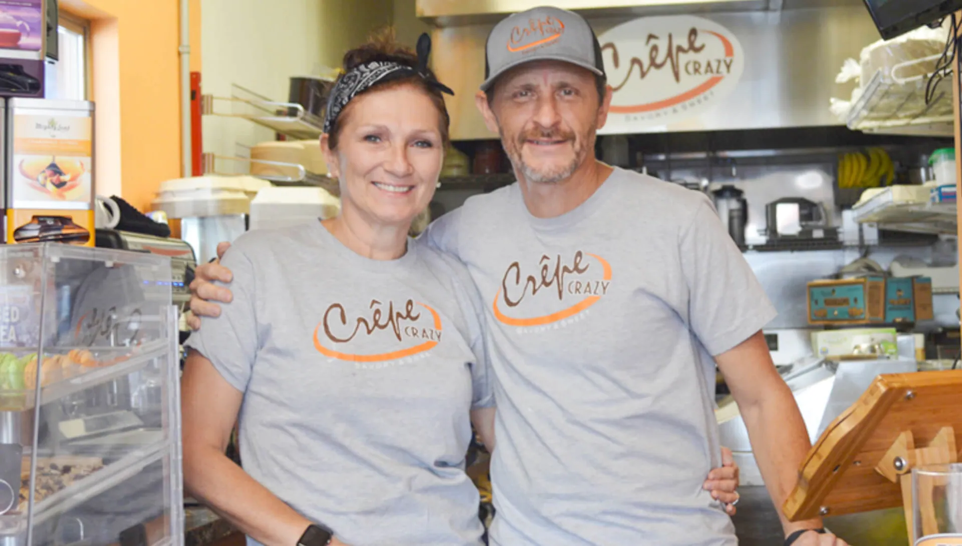 Inna and Vladimir Giterman , both deaf, emigrated from Ukraine and Russia respectfully, and hit on the perfect recipe to create their American Dream. Credit: Crepe Crazy