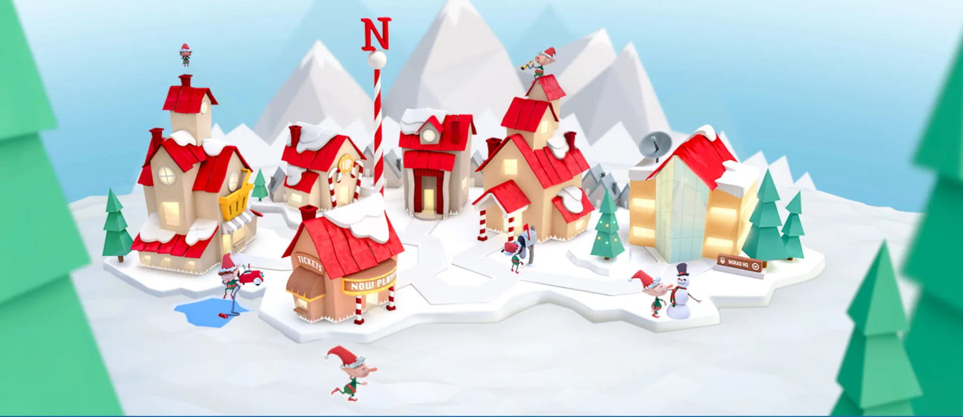 Santa Tracker. Santas Village