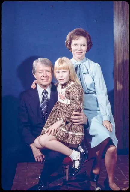 March 22. Bernard Gotfryd photograph collection (Library of Congress) Caption: Family photo of President Jimmy Carter, Rosalynn Carter and Amy Carter