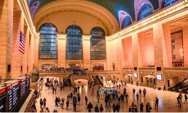 CSUSB Hospitality Management Program. Students in the hospitality management program visit destinations near and far, including New York’s Grand Central Station Credit: Cal State San Bernardino