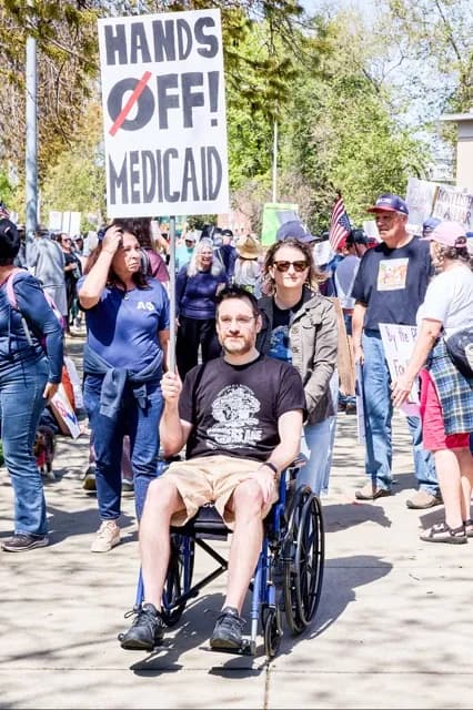 Anti-Trump Protests. Hands Off protests across Riverside County and throughout California were among the estimated 1,200 nationwide. Credit: Frank Schulenburg, Creative Commons