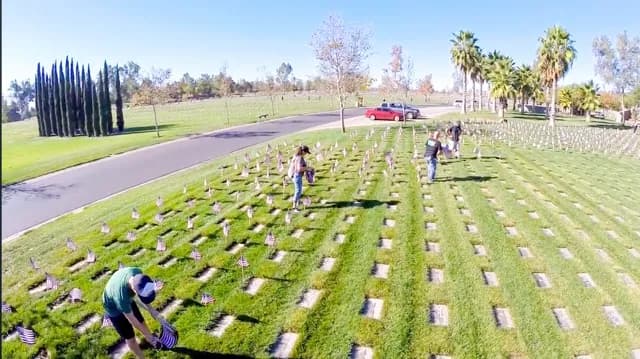Memorial Day Weekend Flag Placements. Honoring Our Fallen