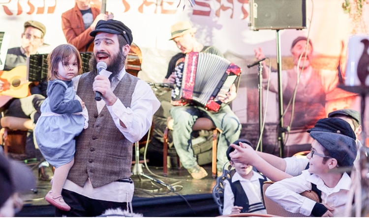 Hanukkah celebration with singing