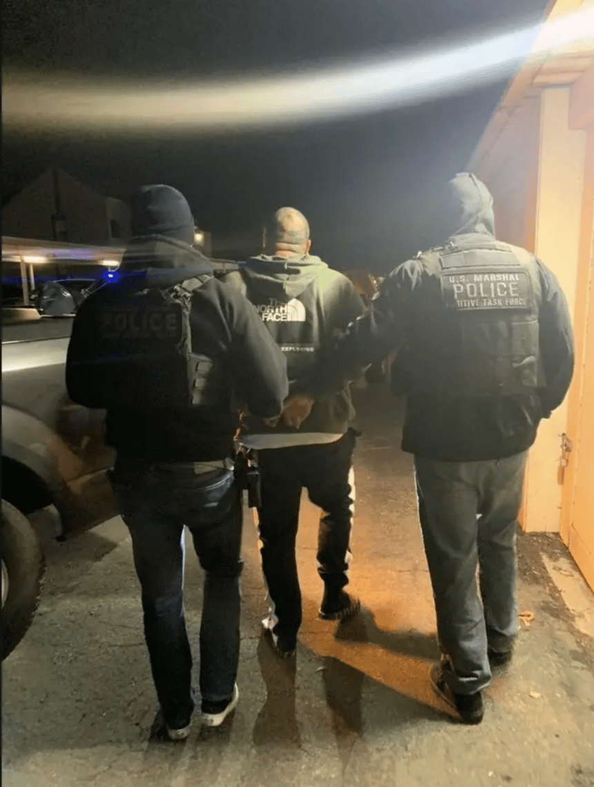 A fentanyl dealer being arrested