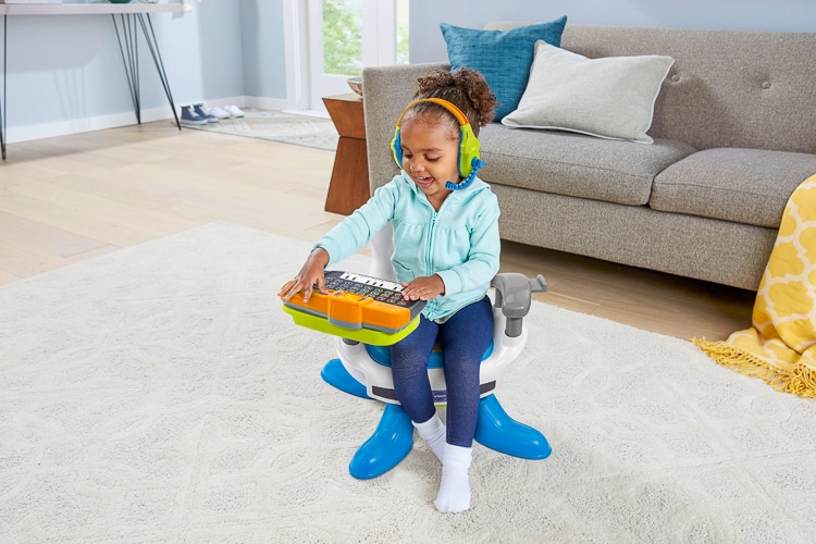 A child playing with a toy