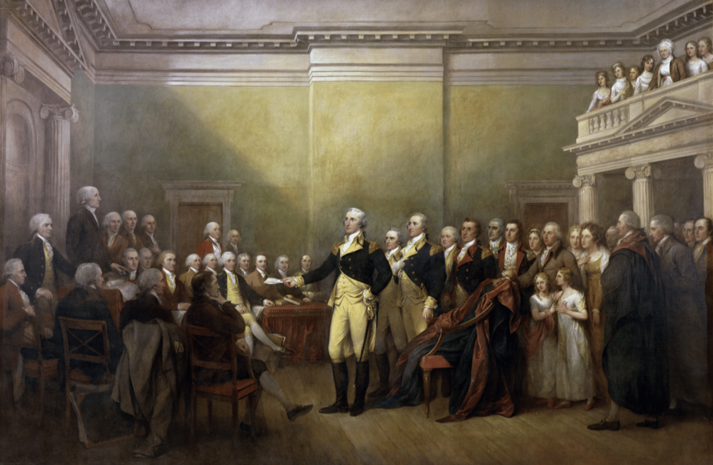 Gen. George Washington Resigning his Commission by John Trumbull.