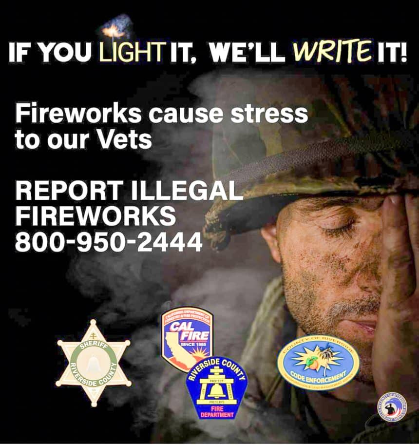 Illegal Fireworks. Veterans. PTSD