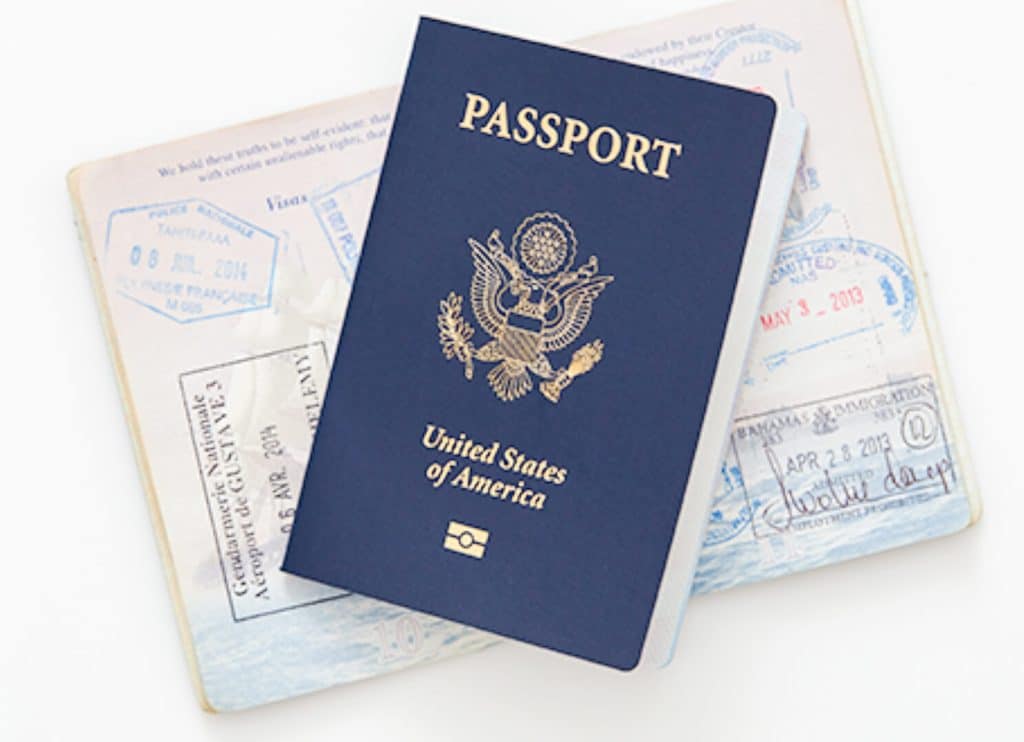 Passport Fairs. Picture of a US passport