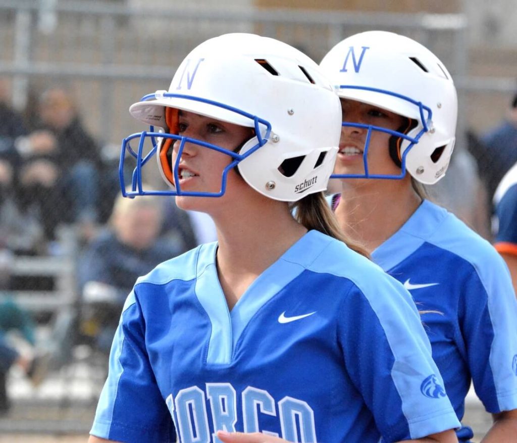 Norco’s Abby Dayton vs Roosevelt in 2019. Credit: Photo by Gary Evans