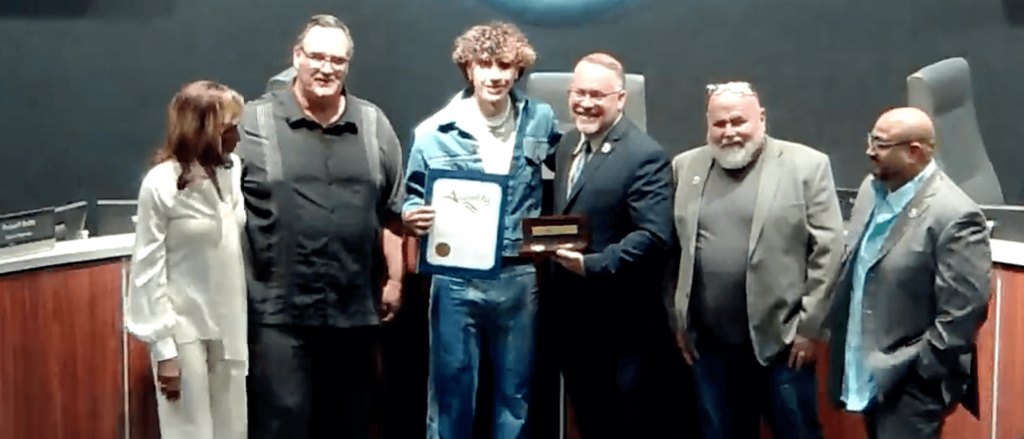 Rising 19-year-old international performer DannyLux received the key to his hometown, Desert Hot Springs on Tuesday night.