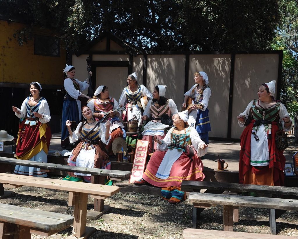 Koroneburg Renaissance Festival The Merry Wives of Windsor singing group performs. Photo By Jerry Soifer