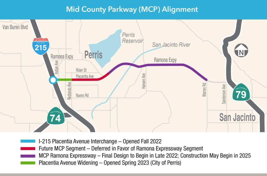 Ramona Hwy Map. Perris Rail and Road Improvements