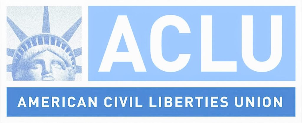 ACLU Logo. County Sued