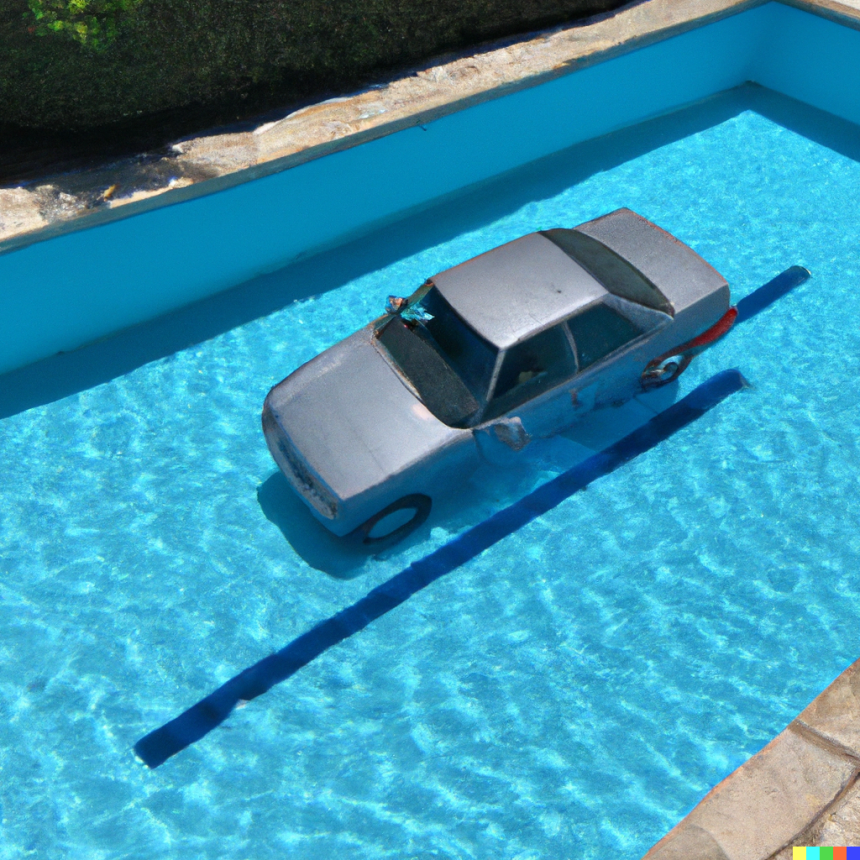 Motorist Drives Car into Pool at Corona Apartment Complex