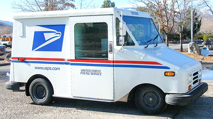 Robbing Postman in Menifee. USPS truck