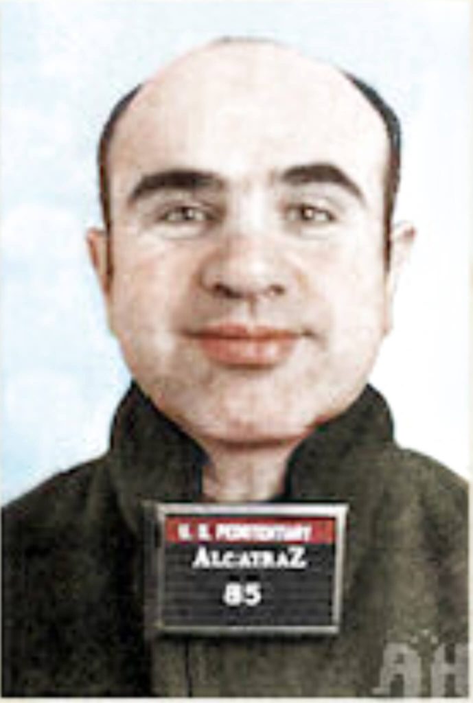 August 11. Mobster Al Capone’s Alcatraz mug shot. Credit: United States Bureau of Prisons