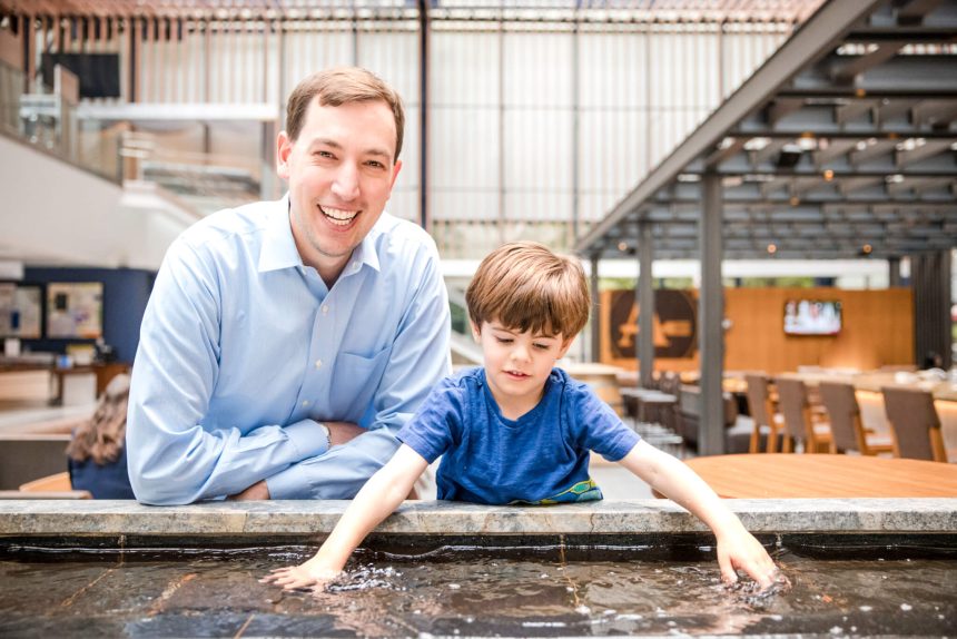 Child Safe and Healthy. American Medical Association President Jesse M. Ehrenfeld, M.D., and his son Ethan.