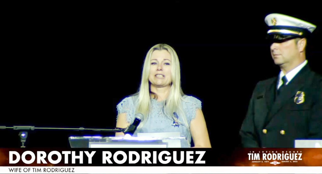 Tim Rodriguez Eulogized. Wife Dorothy Rodriguez