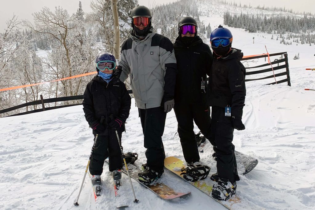 Before the kids came along, Cheryl says, the two of them rented the same cabin at Brian Head, Utah, that his parents would rent every year. "He taught the kids to ski when they were like three years old. And he was just so patient and loving."
Credit: Bischof Family Photos
