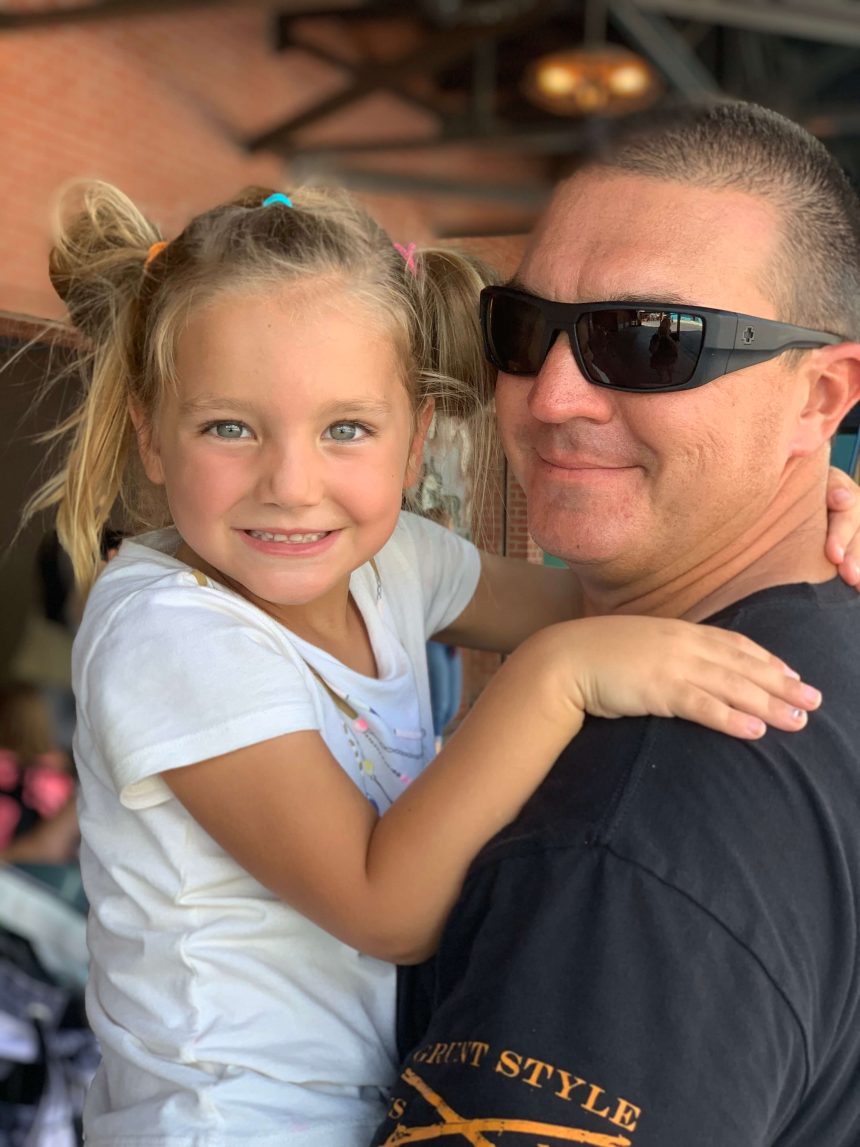 Josh Bischof. Daughter Juliana's favorite place to be with her dad was at Knott's Berry Farm. Her mom Cheryl says she loves this picture of husband and daughter, because of the smile on Juliana’s face. "And you know, my husband is looking at her with adoration." Credit: Bischof Family Photos