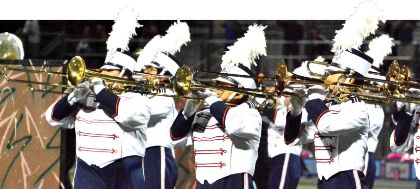 Corona High School Sports Photos and Last Week's Football Scoreboard 10-20-2023. The Eleanor Roosevelt High School Band performs at halftime during the Mustangs football victory over visiting Norco. Sports Photos, Pages 8 and 16. Credit: Photo by Gary Evans