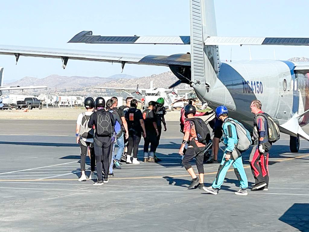 Ninety years to the day after the dirt airfield in Perris celebrated its grand opening, Skydive Perris threw a birthday bash for the public to celebrate with good eats, drink and skydiving demonstrations and entertainment.  
Credit:Photo by Don Ray
