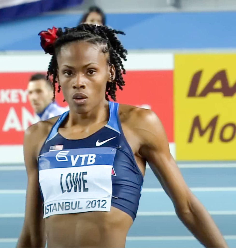 Chaunté Lowe. Chaunte’ Lowe winning gold at IAAF 2012 World Indoor Championships in Istanbul, Turkey Credit: YouTube