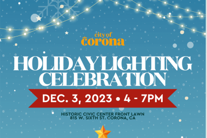 Corona Holiday Lighting Ceremony