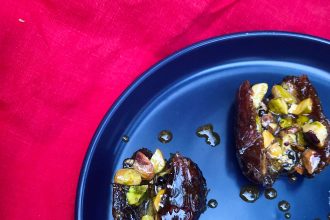 Stuffed Dates with Pistachio and Black Pepper