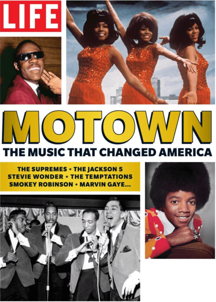 January 12 - Caption: Clockwise from the top left, Stevie Wonder, The Supremes, Michael Jackson, Smokey Robinson and the Miracles. Credit: Life Magazine