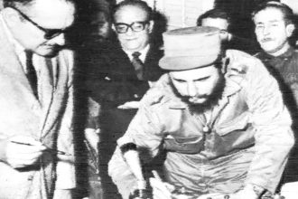 February 16. Fidel Castro took office as Prime Minister of the Revolutionary Government in a ceremony at the then Presidential Palace (today Museum of the Revolution), which was broadcast on radio and television. Credit: Misiones diplomáticas de Cuba