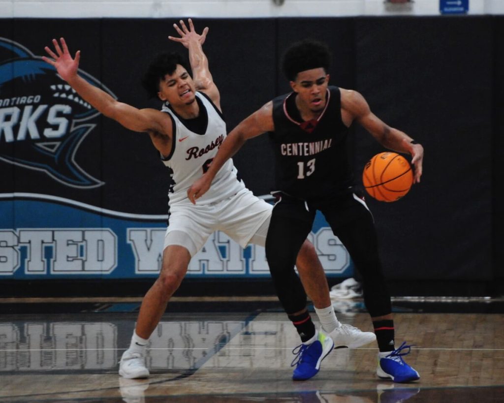 Featured Corona High School Sports Photo's and Scoreboard 02-09-2024. Roosevelt as the #2 seed hosts #7 seed JSerra, while #8 seed Centennial travels to top seed Studio City Harvard-Westlake tonight (Friday), to open group play in the D1 CIF-SS playoffs. Credit: Photo by Jerry Soifer