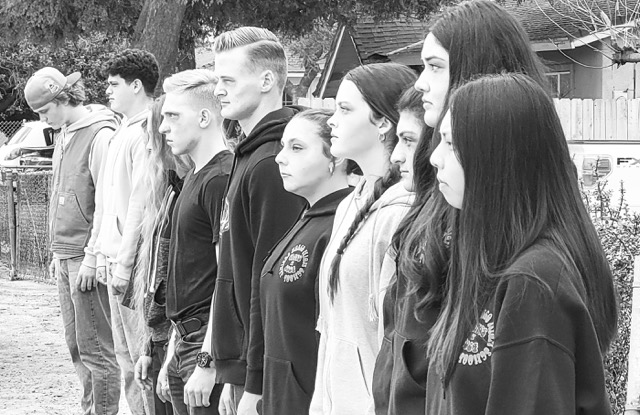 Norco High students portray the Living Dead during a presentation of Every 15 Minutes last week.
Credit: Photo by Gary Evans

