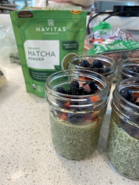 Matcha Chia Seed Pudding