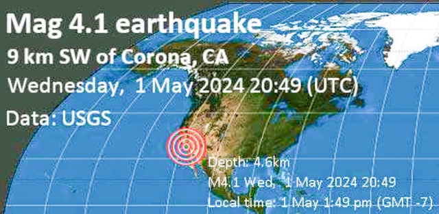 Quake Shakes Inland Region