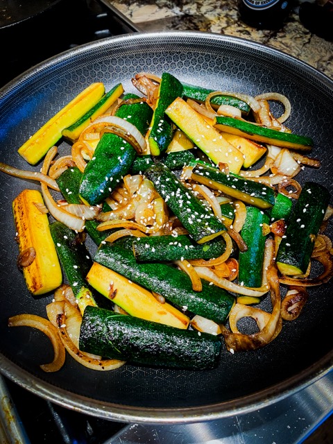 Zucchini and Onion Stir-fry