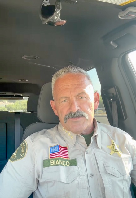 Riverside County Sheriff Chad Bianco’s Instagram last weekend