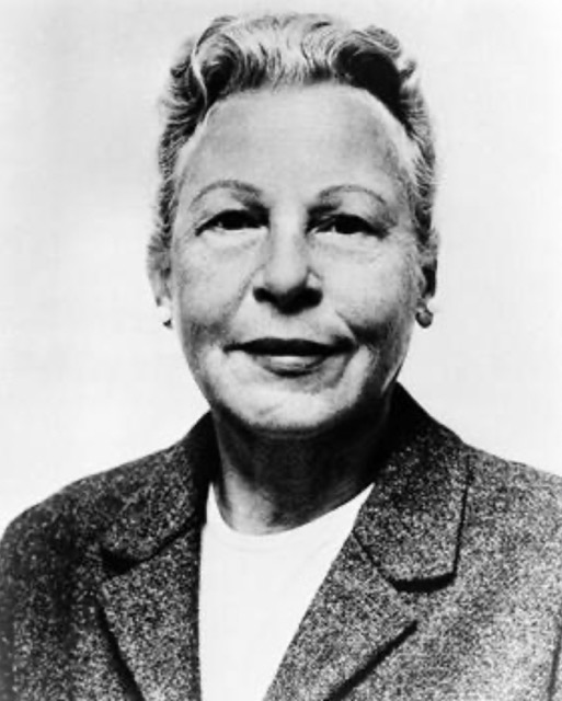 Estelle Griswold, former executive director of the Planned Parenthood League of Connecticut who had been arrested with a physician for providing contraceptives. Convicted in state court, the decision was overturned by the U.S. Supreme Court. 