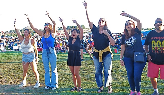 Spectators celebrating summer among thousands at Eastvale’s Picnic in the Park. 