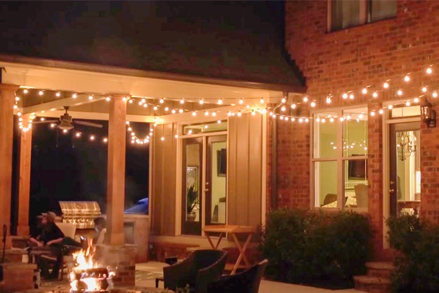 String Lights. Outdoor Lighting. (c) Exmark