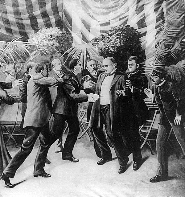 September 6. An artist’s rendering of the moment President Mckinley was shot. 