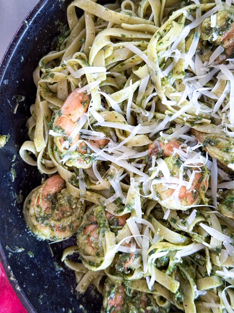 Pesto Shrimp Pasta