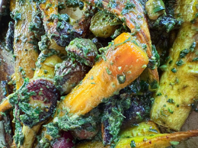 Pesto Roasted Vegetables