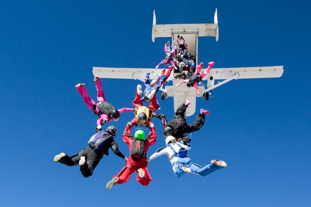 Photos by Andrey Veselov. Skydiving World Record