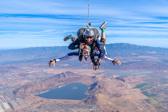 Octogenarian Skydiving Legends. Nancy Gruttman-Tyler (79) and Raffi Tokhalyan