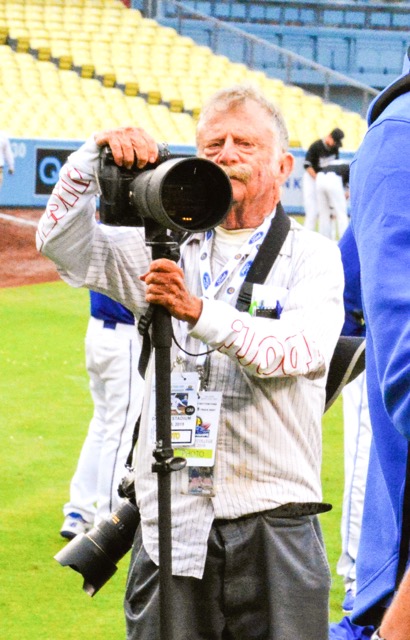 Jerry Soifer scouting his next shot at the 2019 CIF baseball championship game between Norco and Rancho Santa Margarita Credit: Photo by Gary Evans