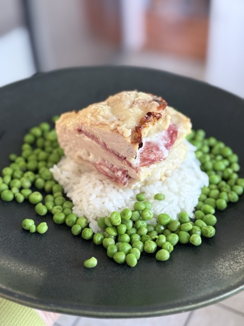 Salami and Mozzarella Stuffed Chicken