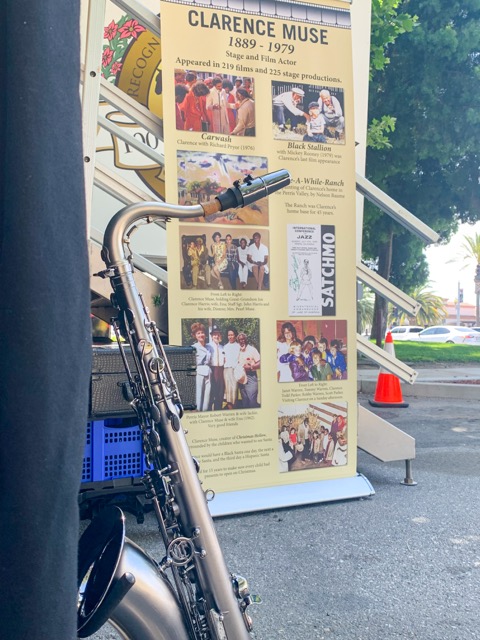 Event organizers passed out informational flyers, brochures, pamphlets, and articles along with display boards that shared key moments from Clarence Muse’s life. Photo by Mia Rotell.