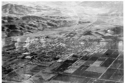 Home Prices. Aerial view of Corona in the 1940s. Credit:  U.S. National Archives and Records Administration